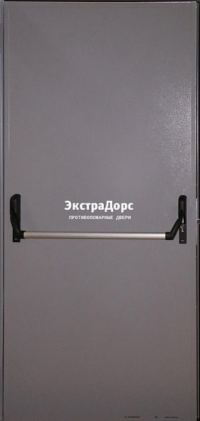 Глухая противопожарная дверь серая с антипаникой в Дзержинском  купить