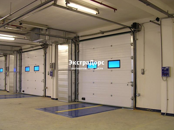 Подъемные автоматические противопожарные ворота с окнами в Дзержинском  купить