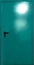Противопожарная дверь для архива бирюзово-синего цвета