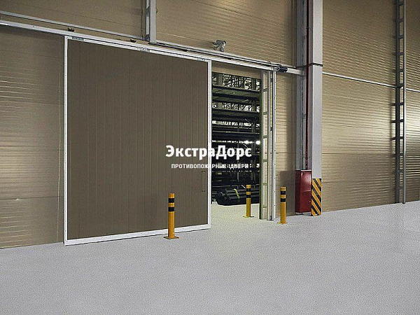 Противопожарные автоматические ворота коричневые в Дзержинском  купить